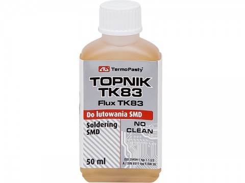 Litavimo fliusas 50ml SMD elementams neplaunamas TK 83 Topnic 